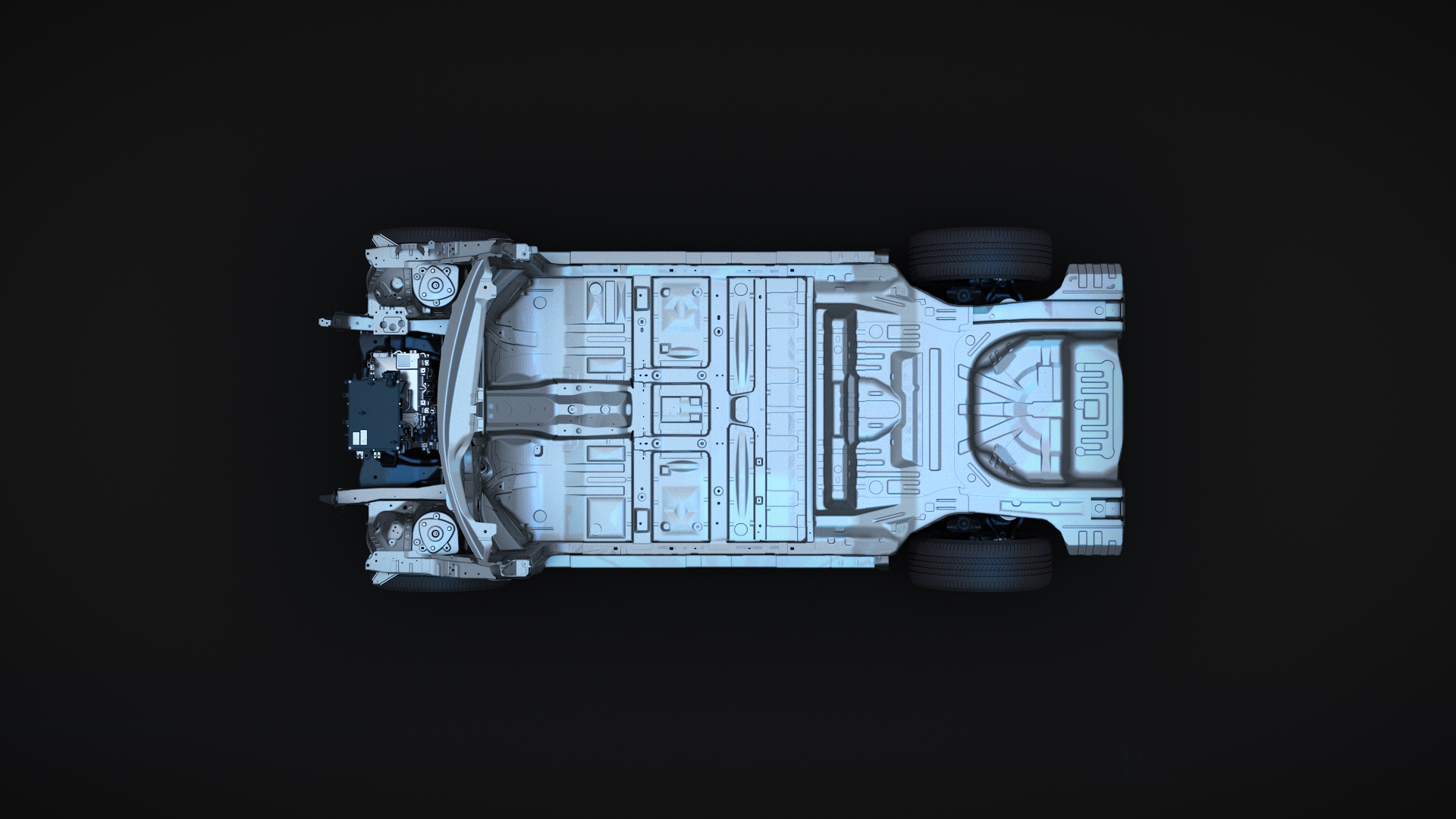 Nissan CMF-EV Platform - top-down view
