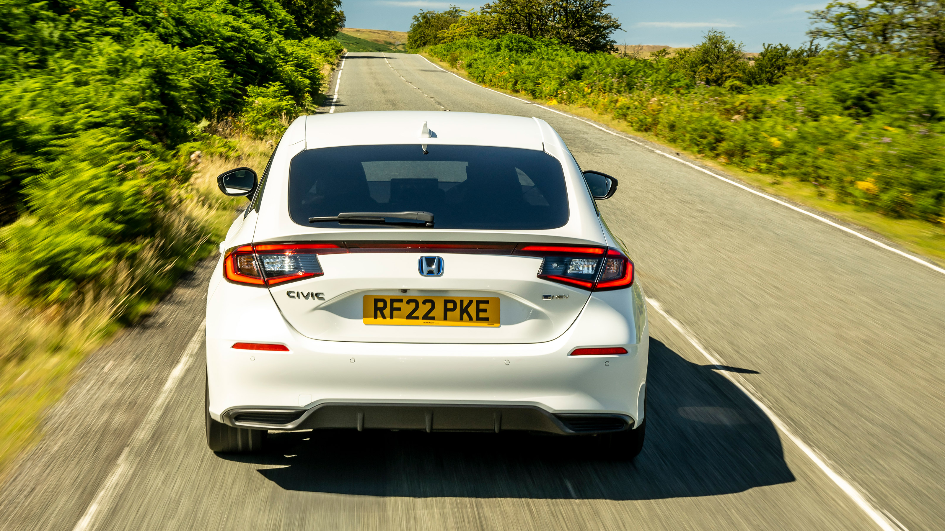 2022 Honda Civic driving - rear end