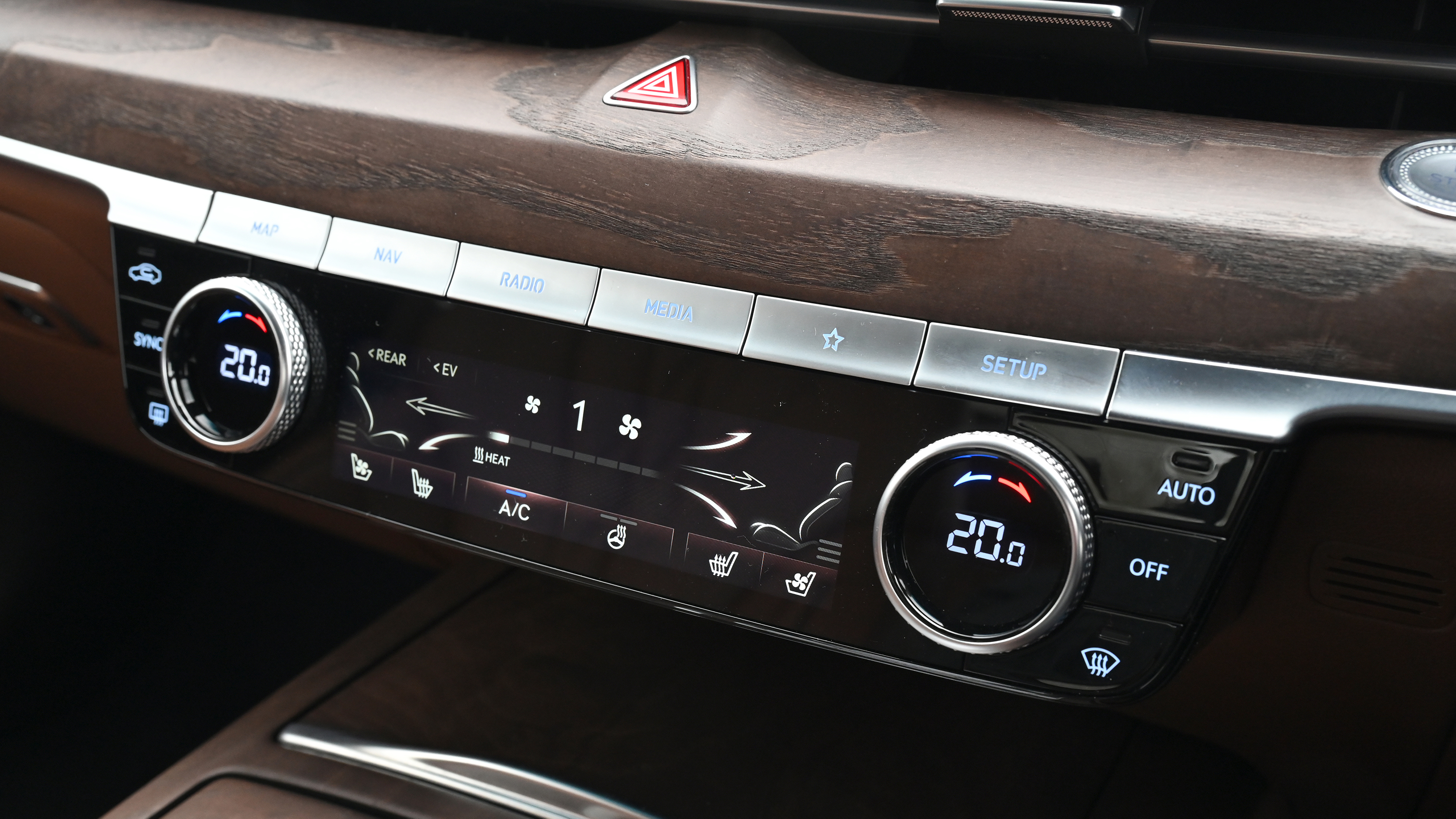 Genesis Electrified G80 - climate controls