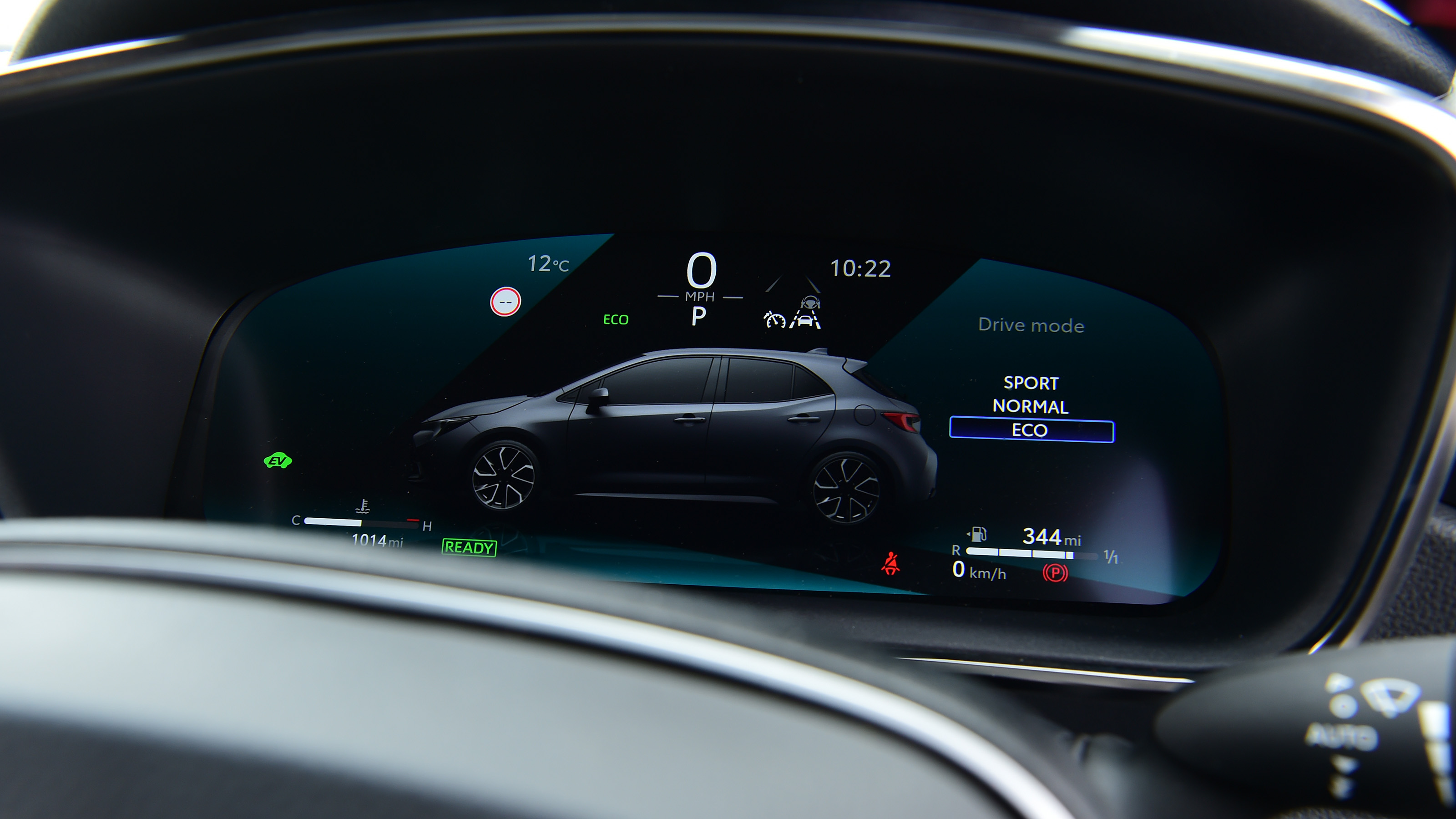Toyota Corolla 2023 digital instrument cluster