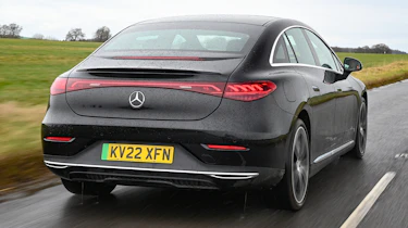 Mercedes EQE - rear tracking