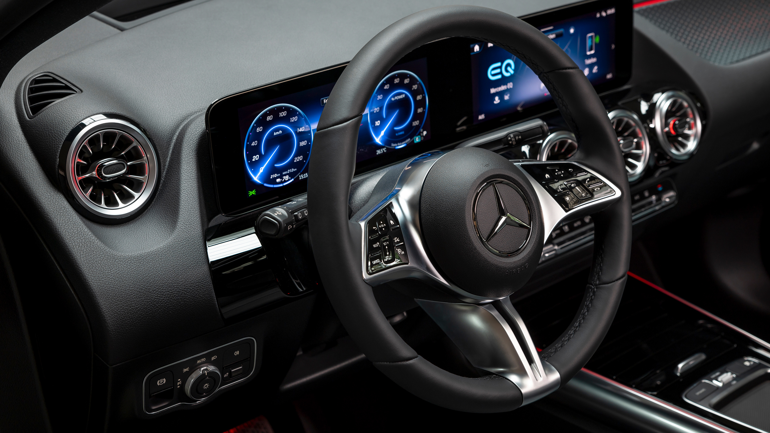 Mercedes EQA - steering wheel
