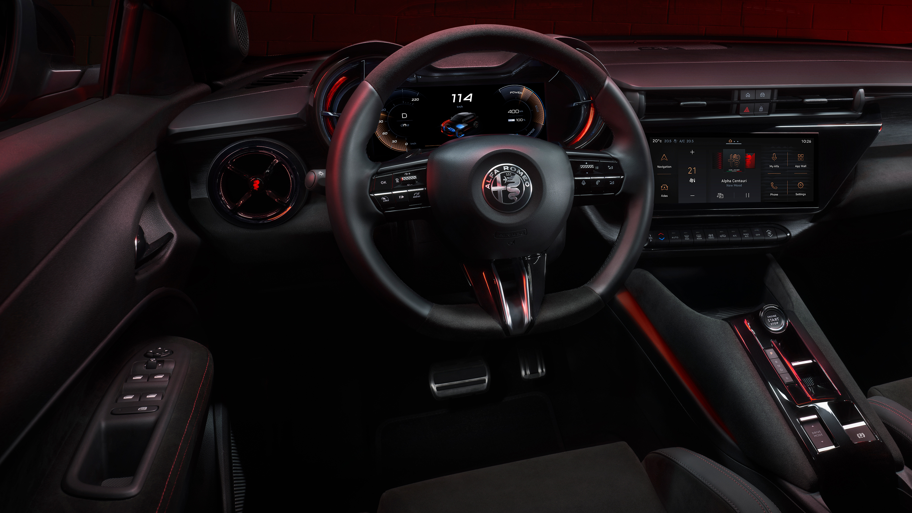 New Alfa Romeo Milano steering wheel