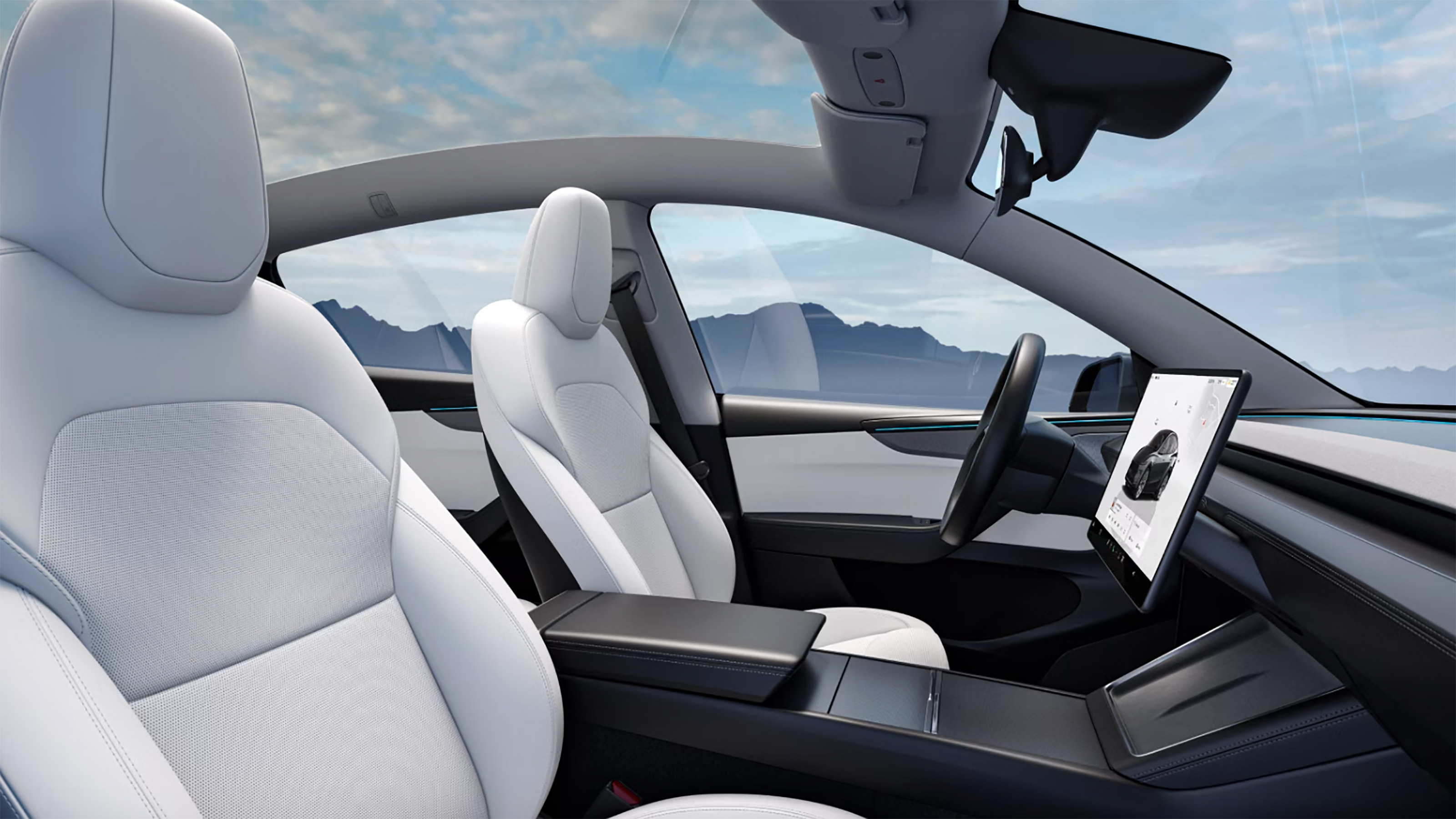 Tesla Model Y facelift 2025 - seats