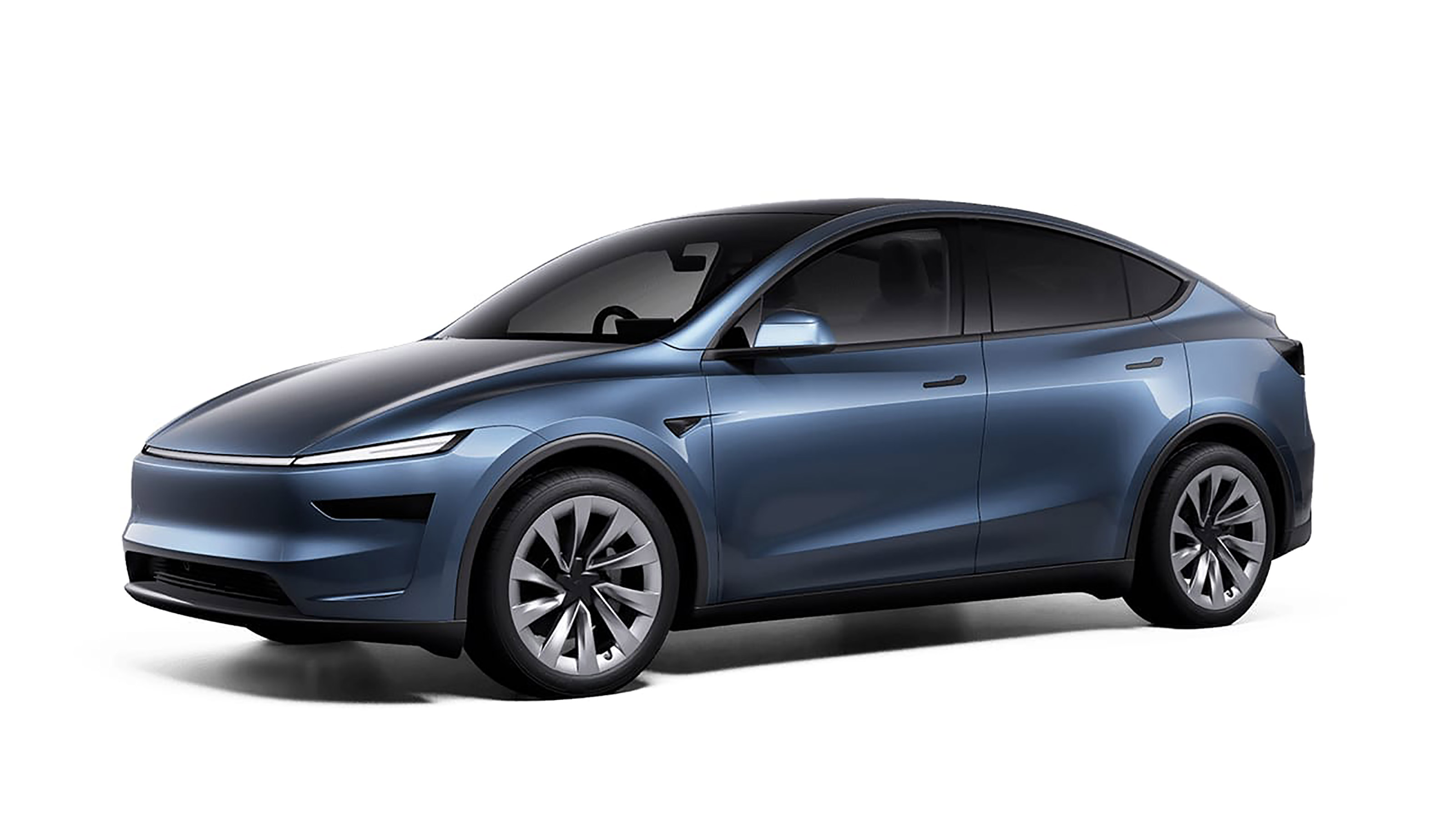 Tesla Model Y facelift 2025 - configurator front 3/4 blue