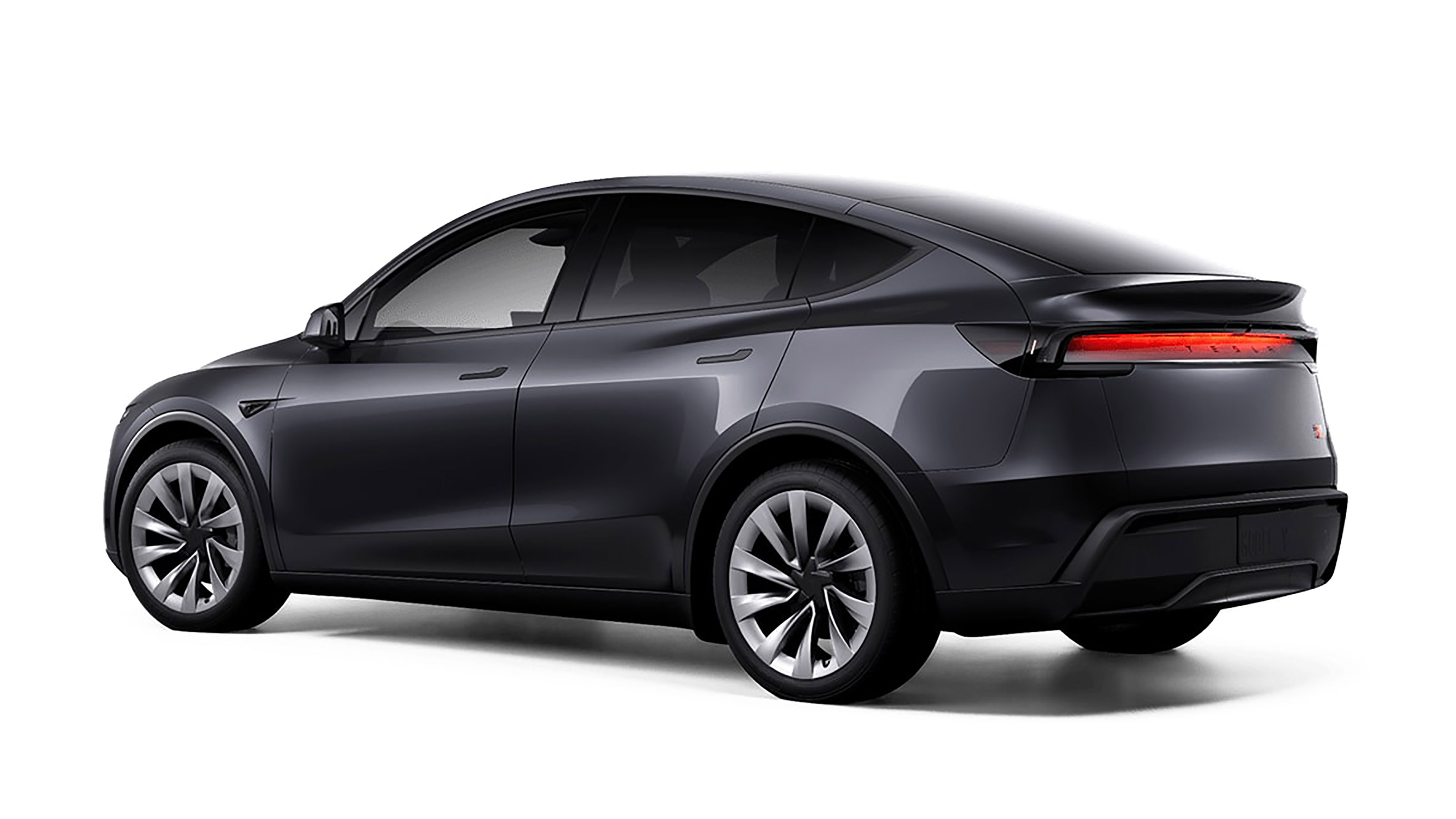 Tesla Model Y facelift 2025 - configurator rear 3/4 grey