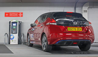 Nissan Leaf charging
