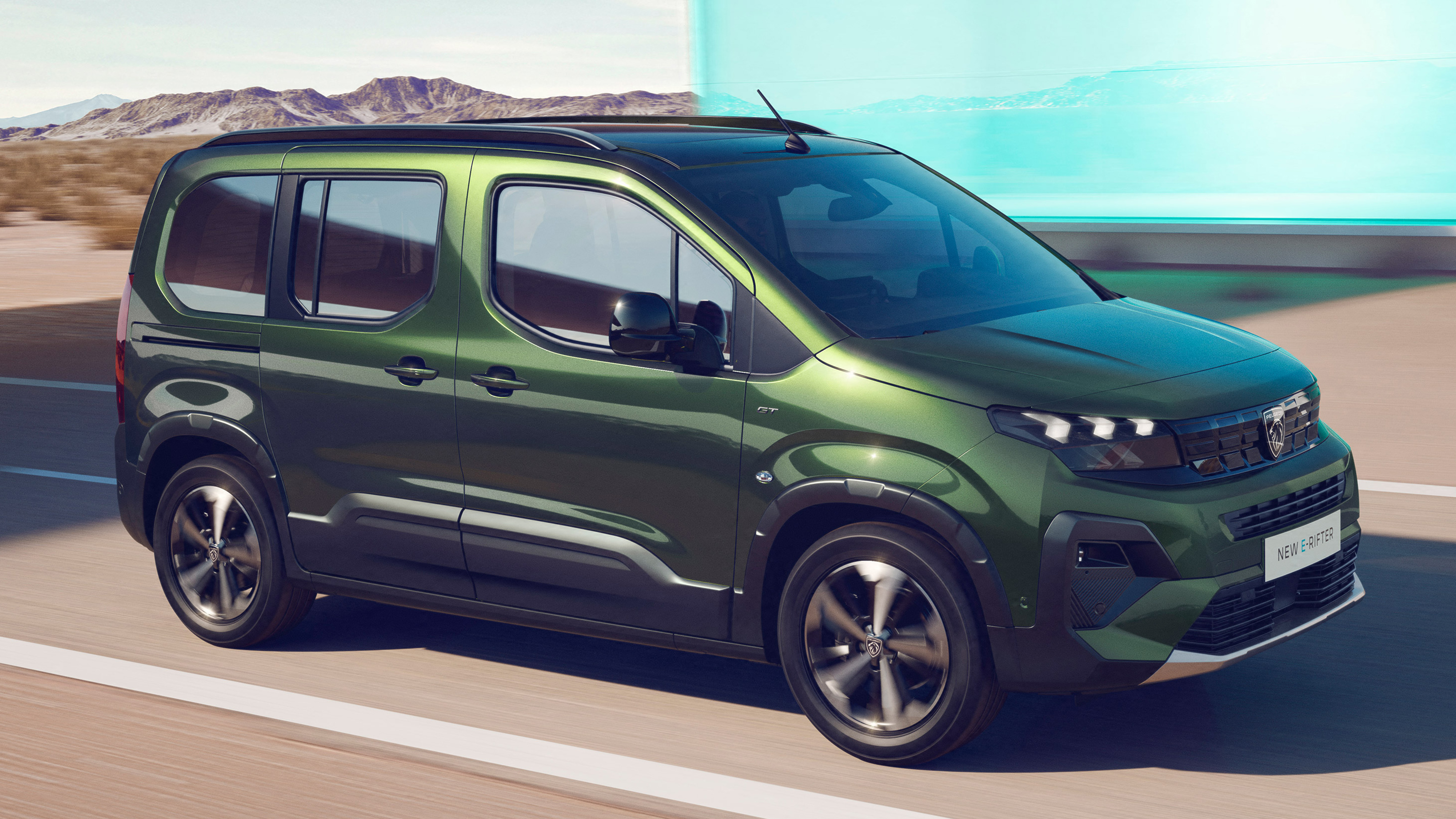 New Peugeot E-Rifter 2023 facelift side