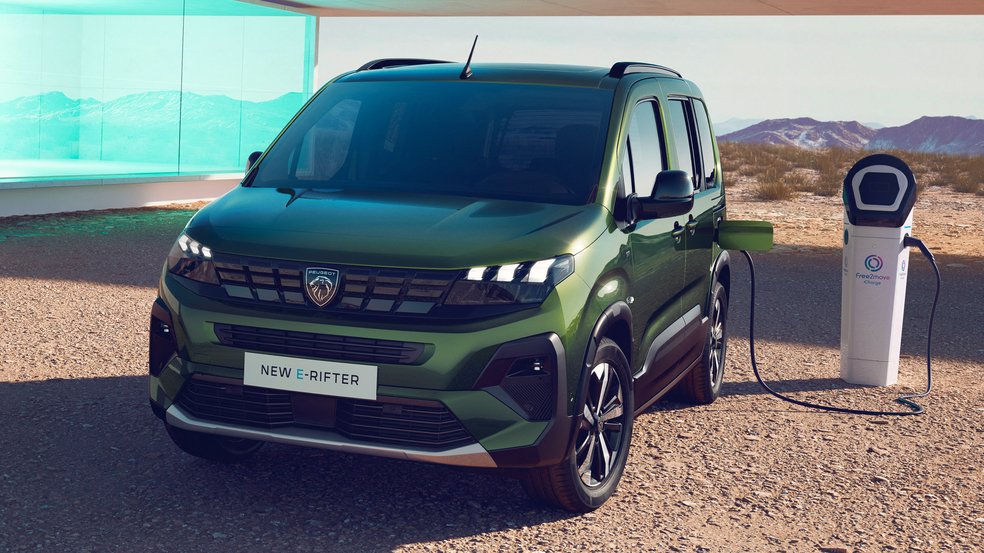 New Peugeot E-Rifter 2023 facelift charging