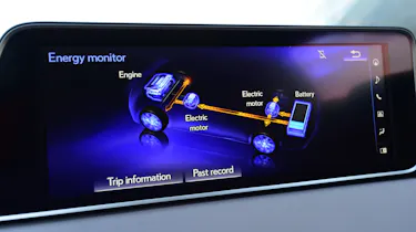 Lexus hybrid system screen