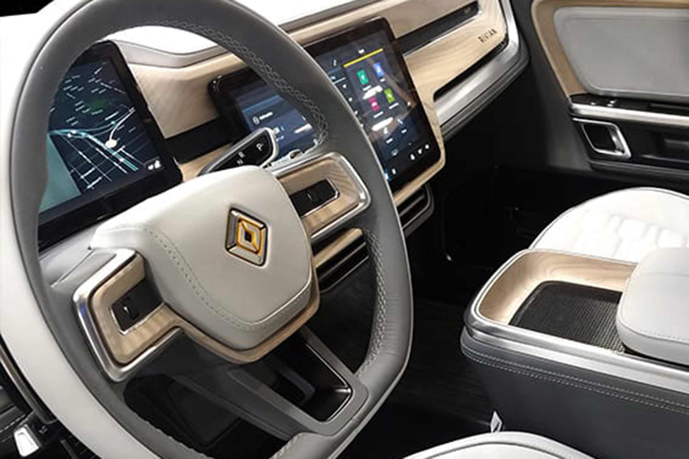 Rivian R1S electric SUV interior