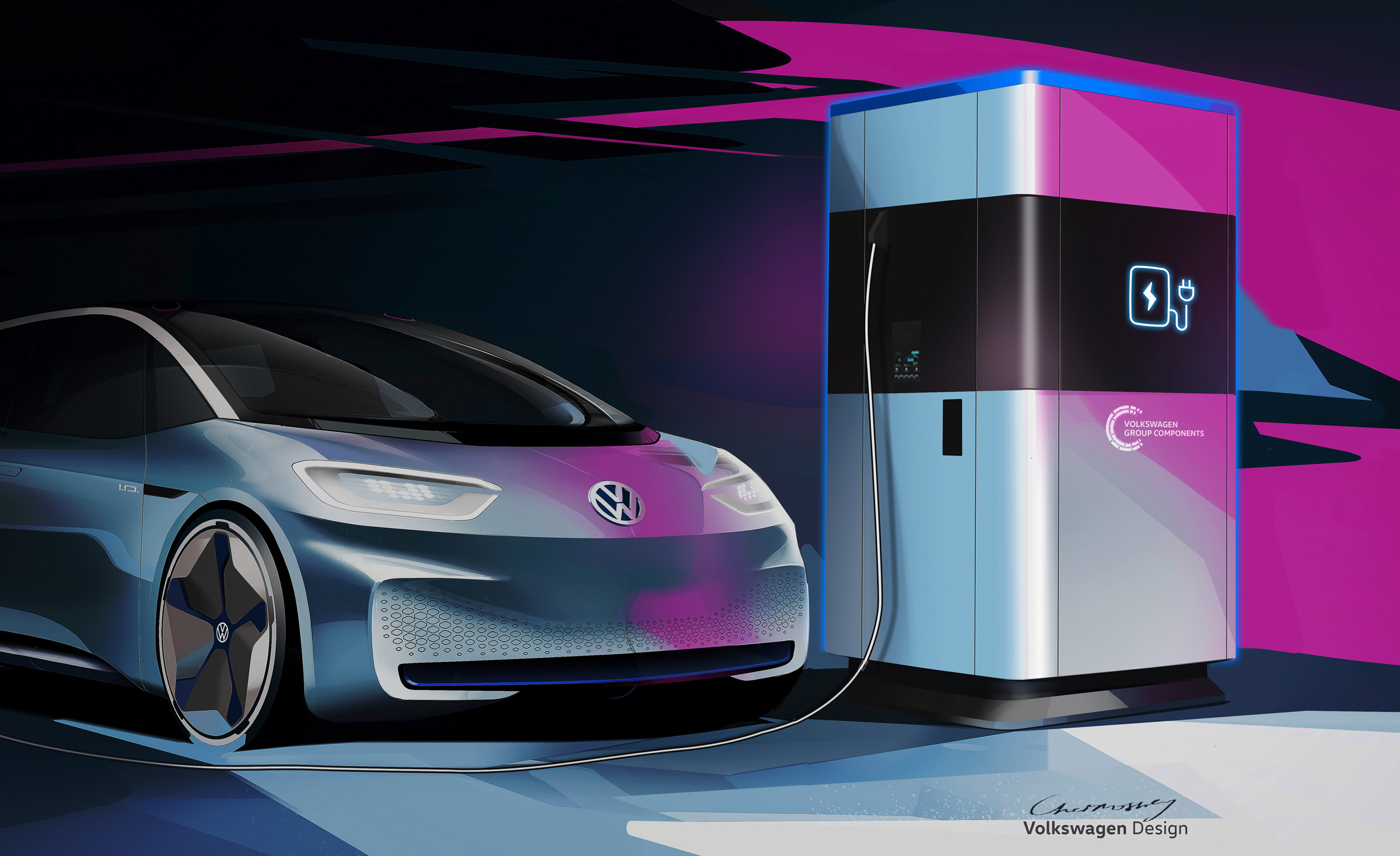 VW mobile charing point