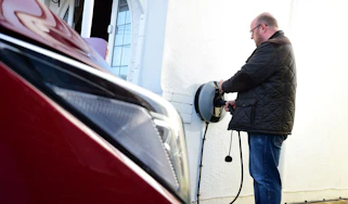 Electric car wallbox installation