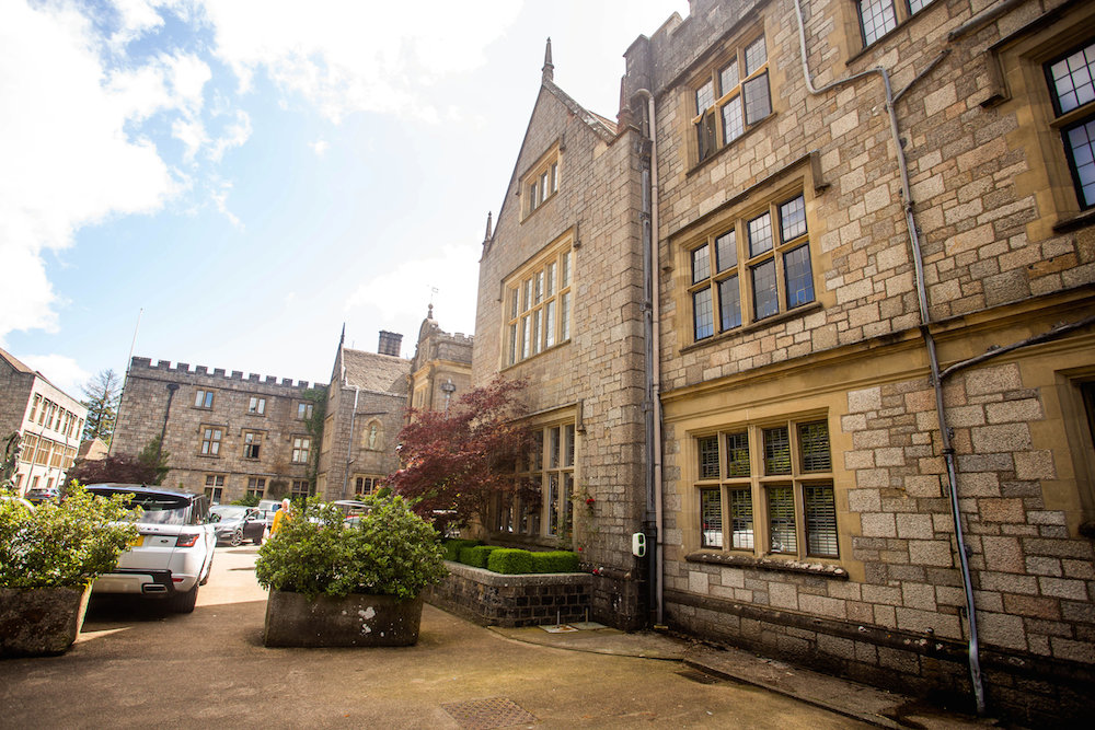 72 Point- The electric charging station at the Bovey Castle in Devon. 21/06/2019