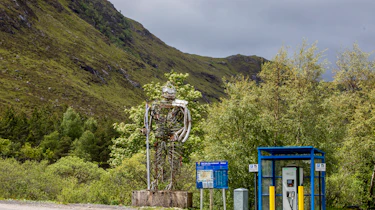 H+K are collaborating with Go Ultra Low, the joint industry and government campaign to promote the uptake of electric cars, pictured at Glencoe Mountain Sports, West Highland Way, Kingshouse,