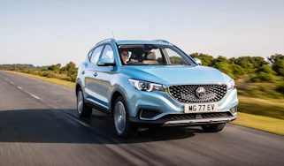 MG ZS EV driving