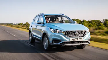 MG ZS EV driving