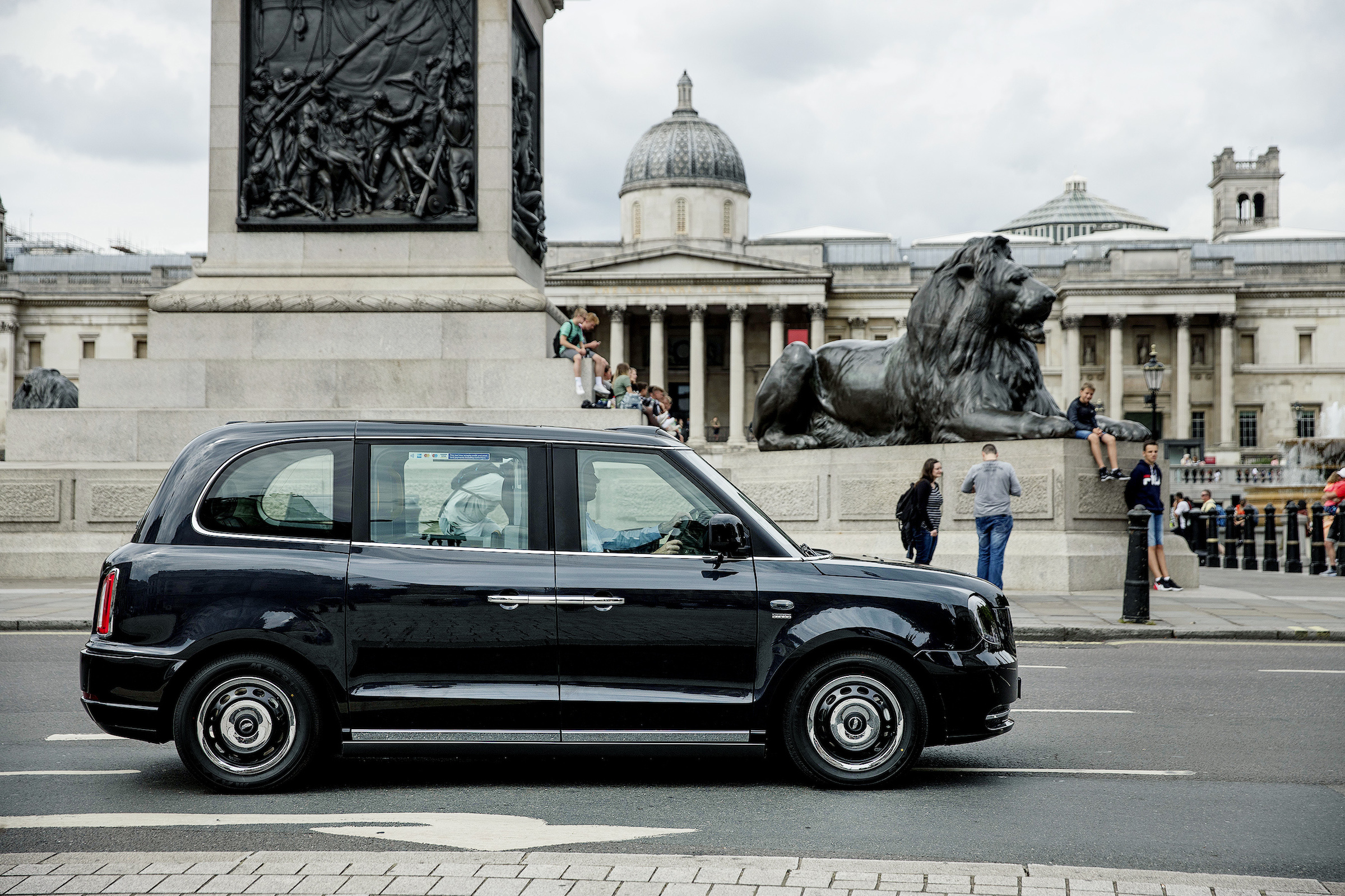 LEVC Black Cab and driver John Dowd out and about in London Uk July 2019 July 17th 2019