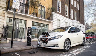 Nissan Leaf charging