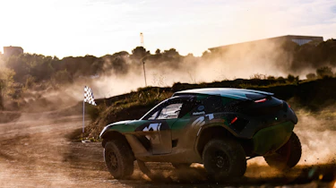 | Driver: Kevin Hansen| Car: Odyssey 21|| Photographer: Shivraj Gohil| Event: Extreme E Testing October 2019| Location: Chateau De Lastours| Series: Extreme E| Country: France |