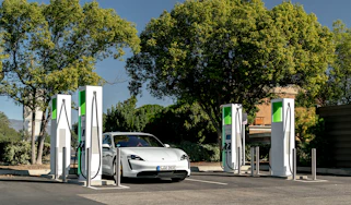 Porsche Taycan charging