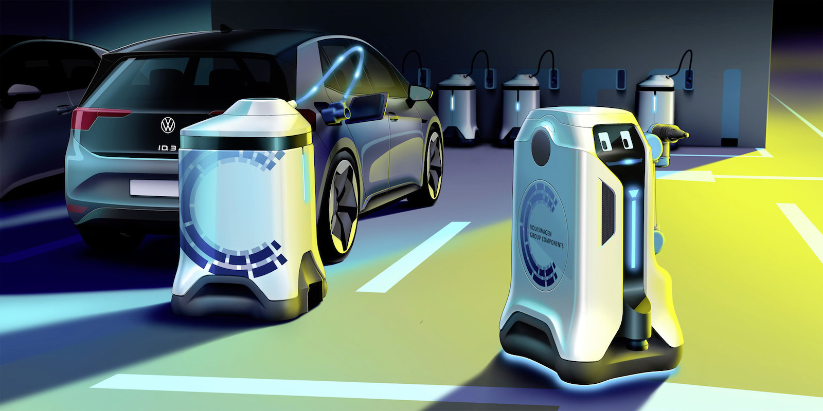 Volkswagen charging robots
