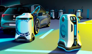 Volkswagen charging robots