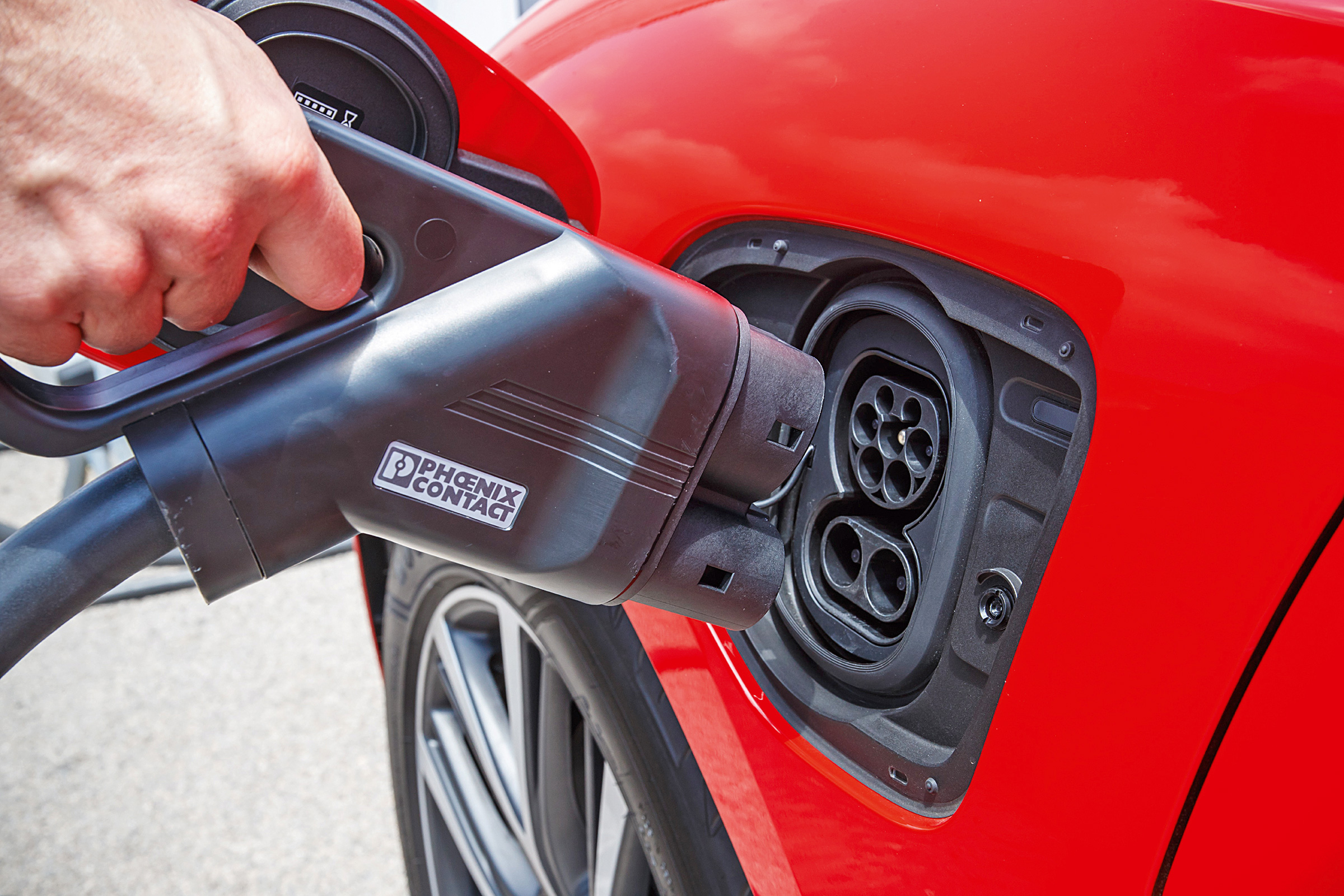 Electric car CCS charger