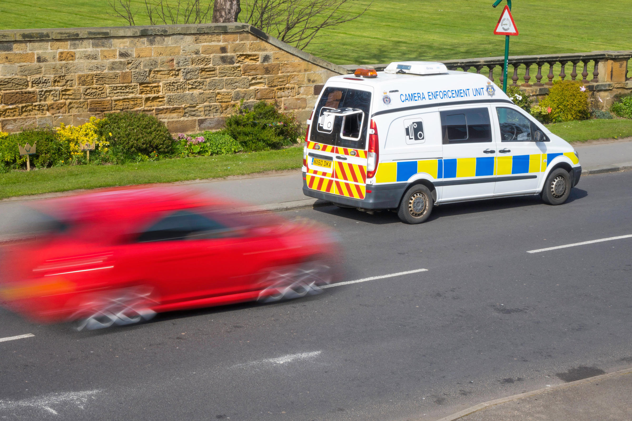 Speed camera van
