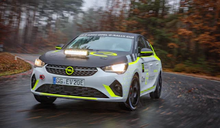Opel Corsa-e electric rally car