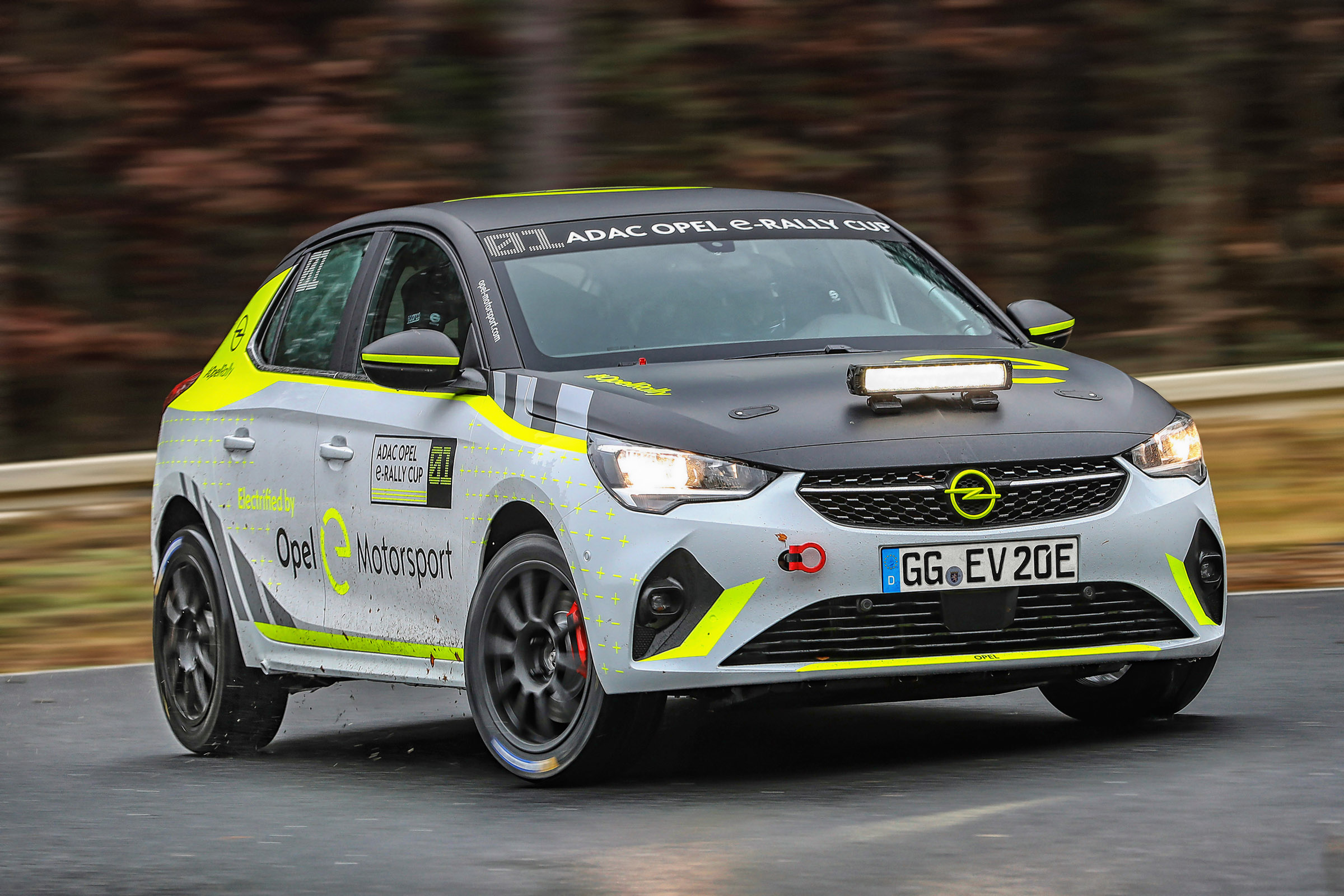 Opel Corsa-e Rallye, Testfahrten in Dudenhofen (Dez. 2019)