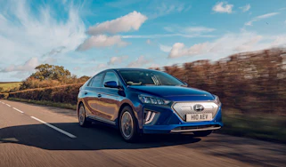 Blue Hyundai Ioniq Electric