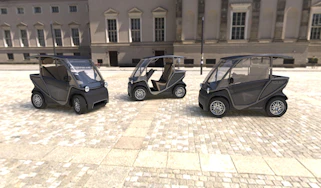 Squad solar electric city car