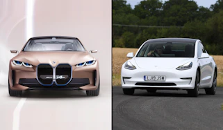 BMW Concept i4 vs Tesla Model 3