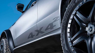 Elektromobilität wird abenteuerlustig. Die Fahrzeugstudie Mercedes-Benz EQC 4x4² Electric luxury goes off-road. The Mercedes-Benz EQC 4x4² vehicle study