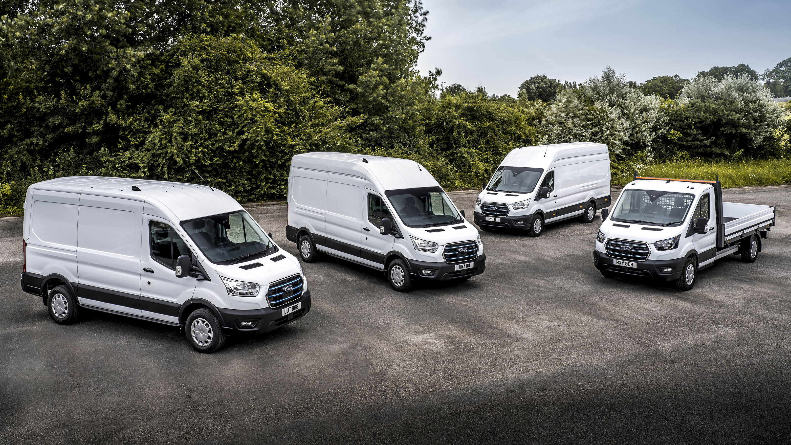 Ford E-Transit prototypes