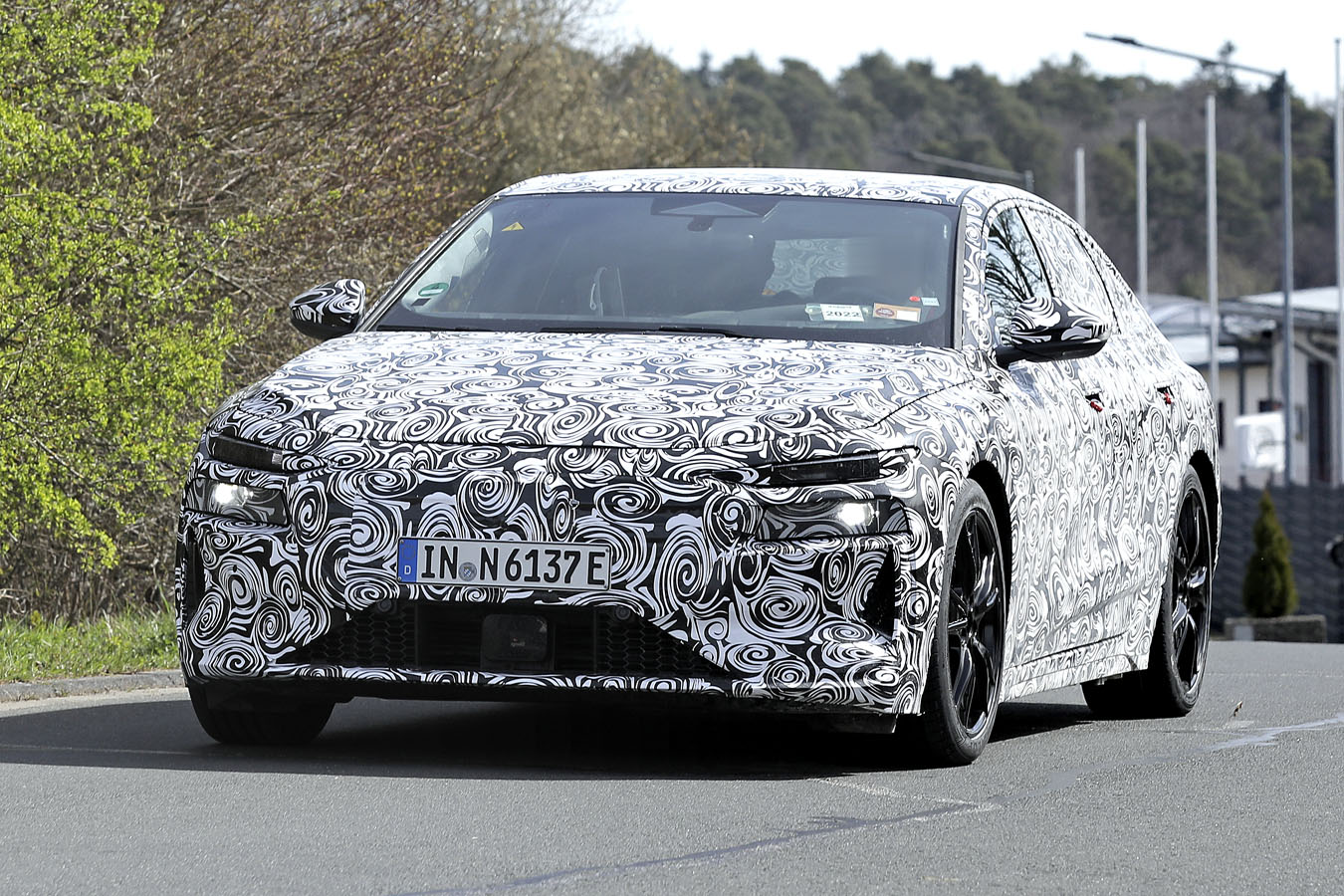 Audi A6 e-tron spy shots