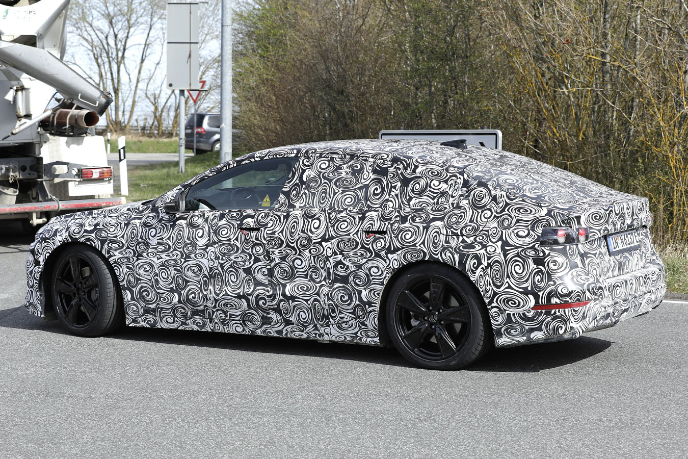Audi A6 e-tron spy shots