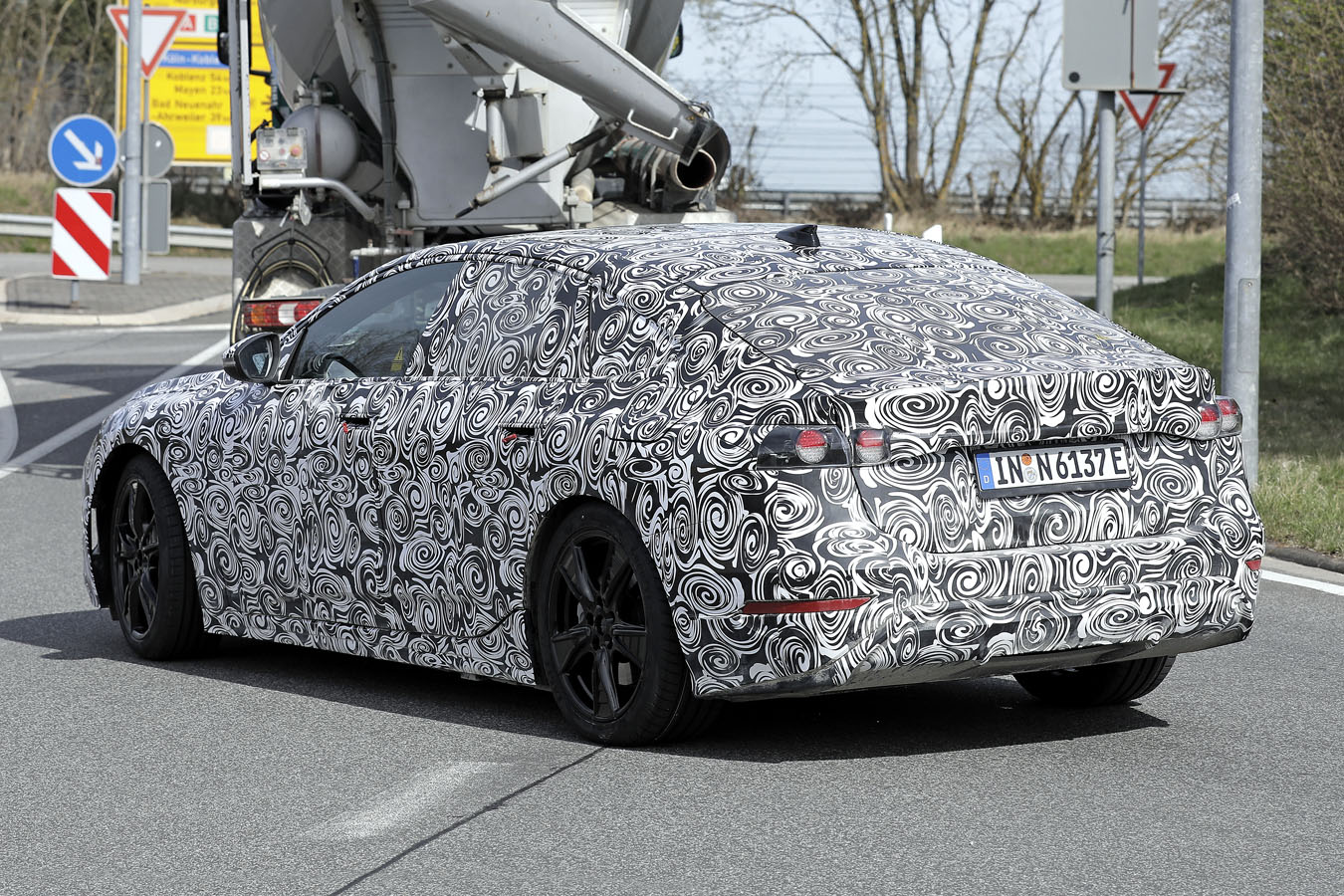 Audi A6 e-tron spy shots