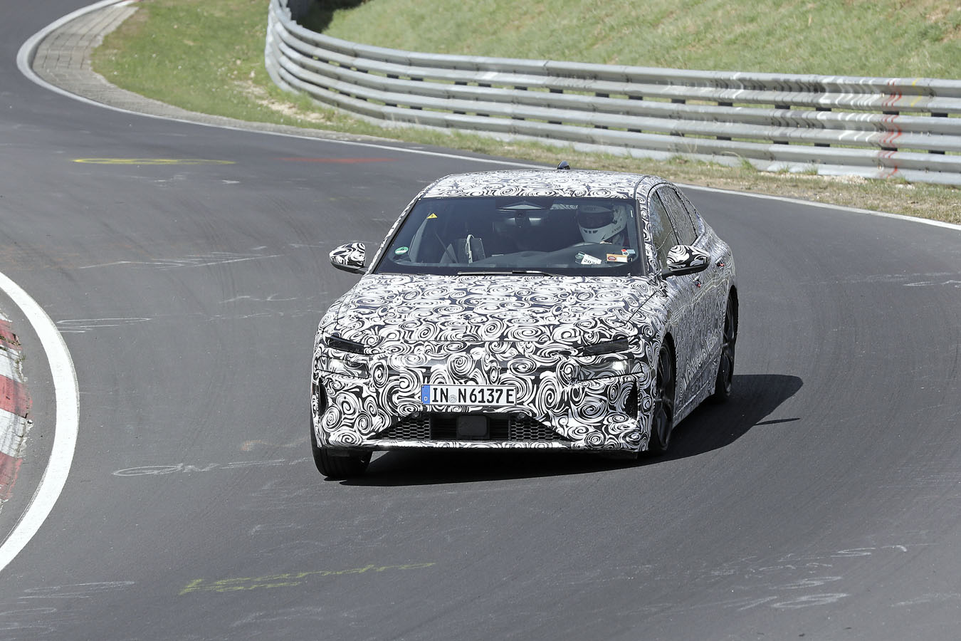 Audi A6 e-tron spy shots