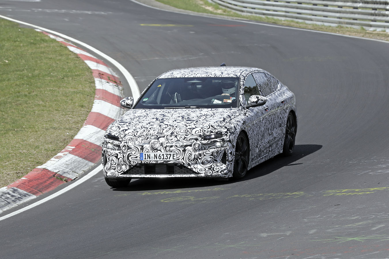 Audi A6 e-tron spy shots