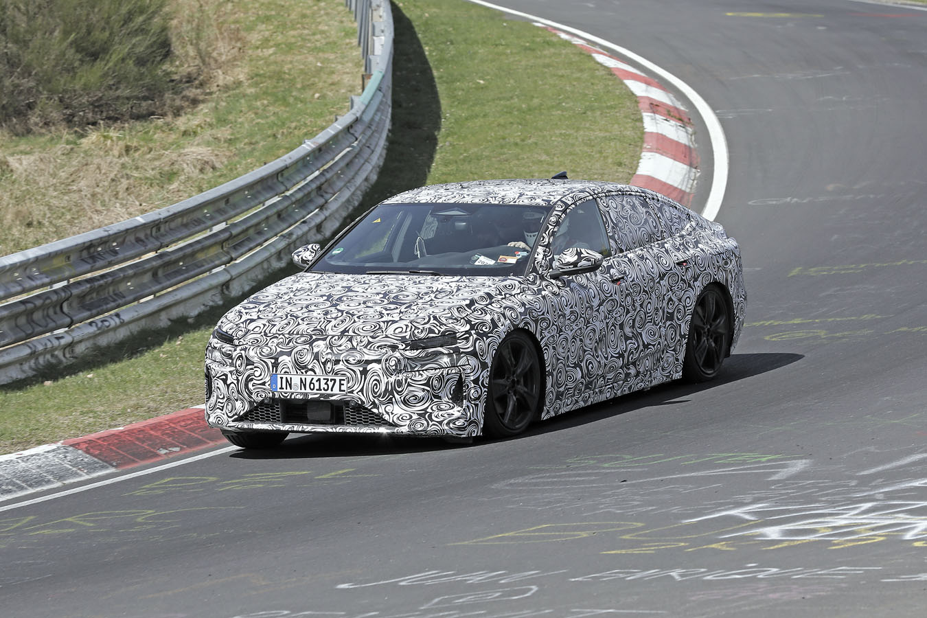 Audi A6 e-tron spy shots