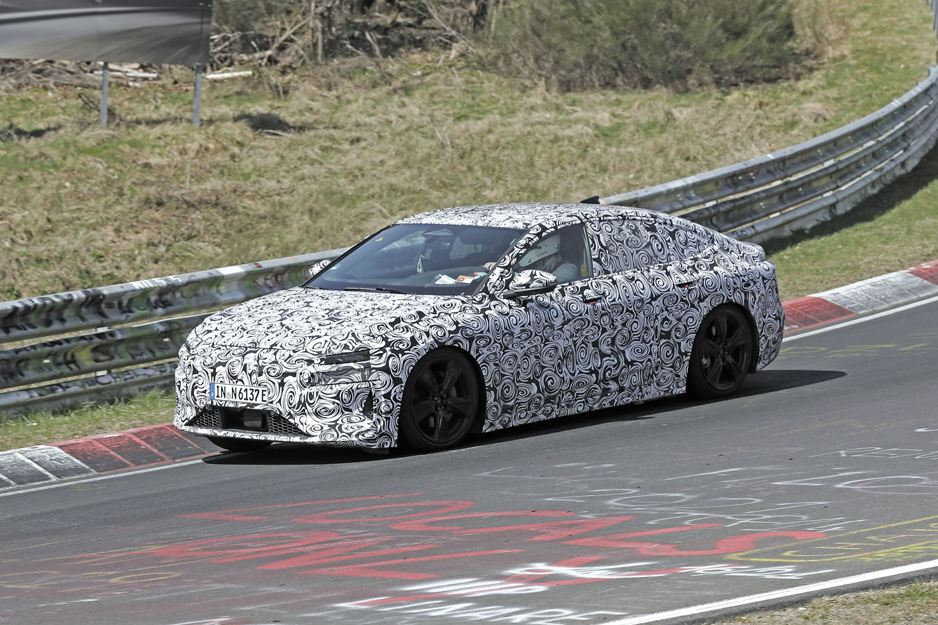 Audi A6 e-tron spy shots