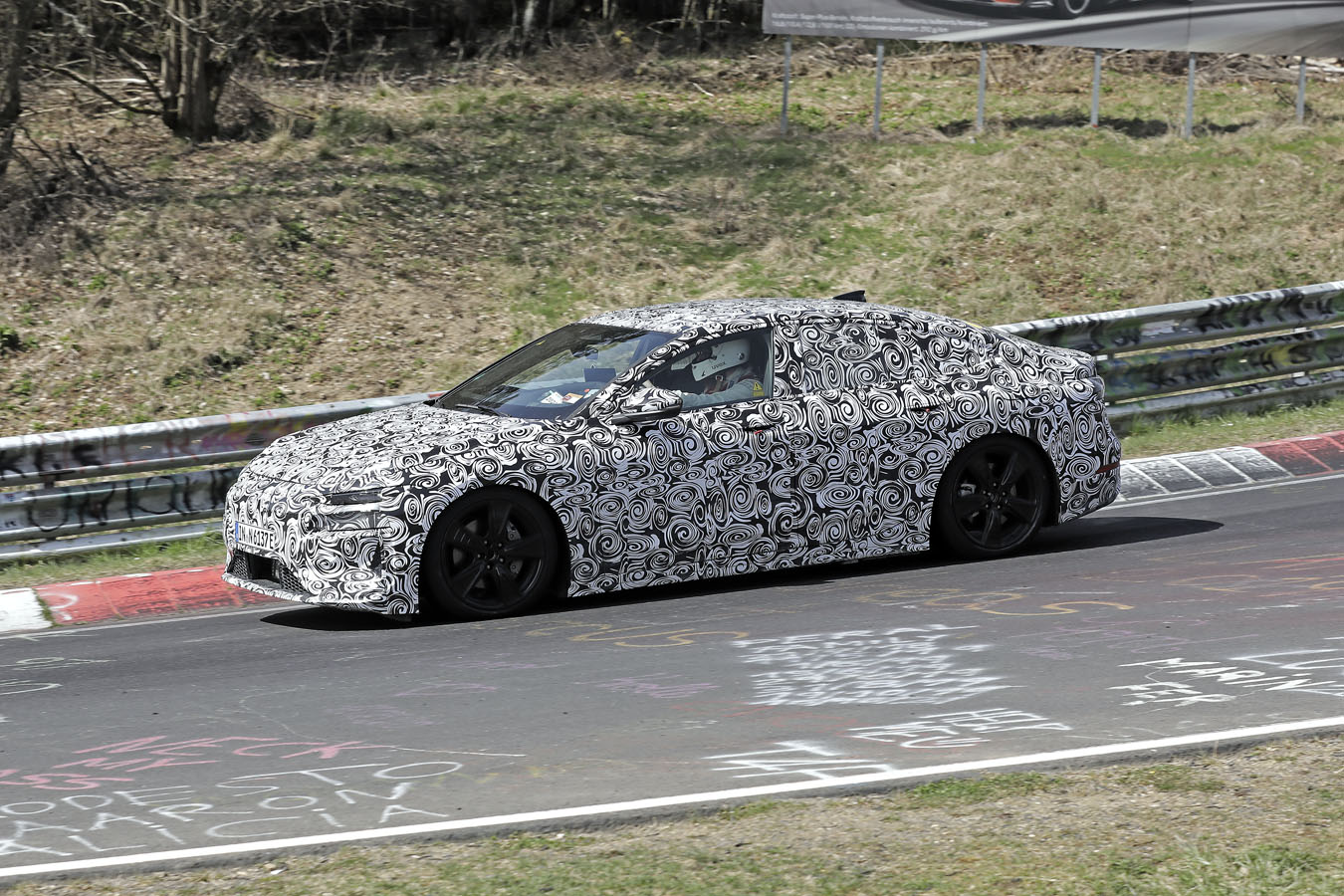 Audi A6 e-tron spy shots