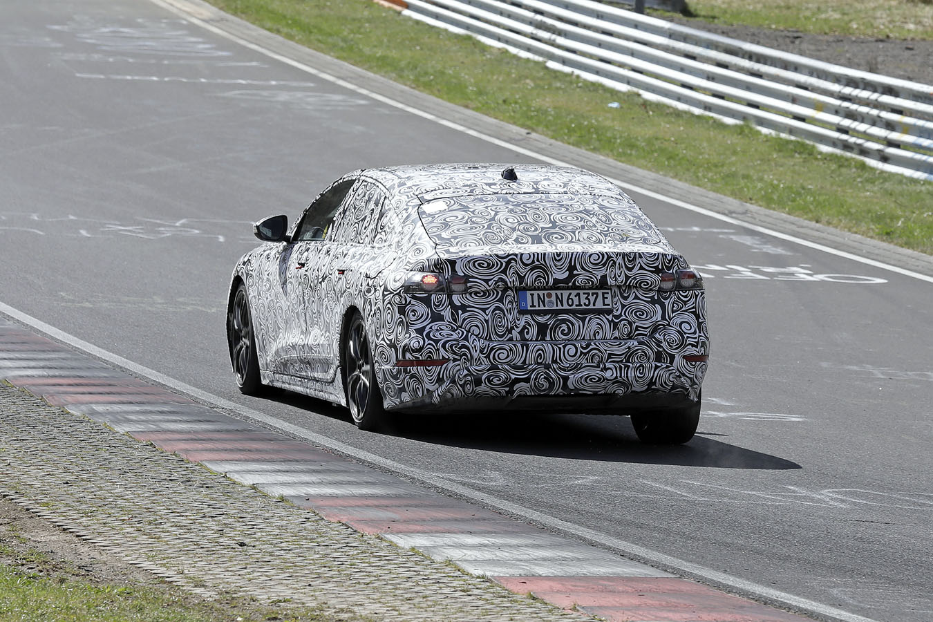 Audi A6 e-tron spy shots