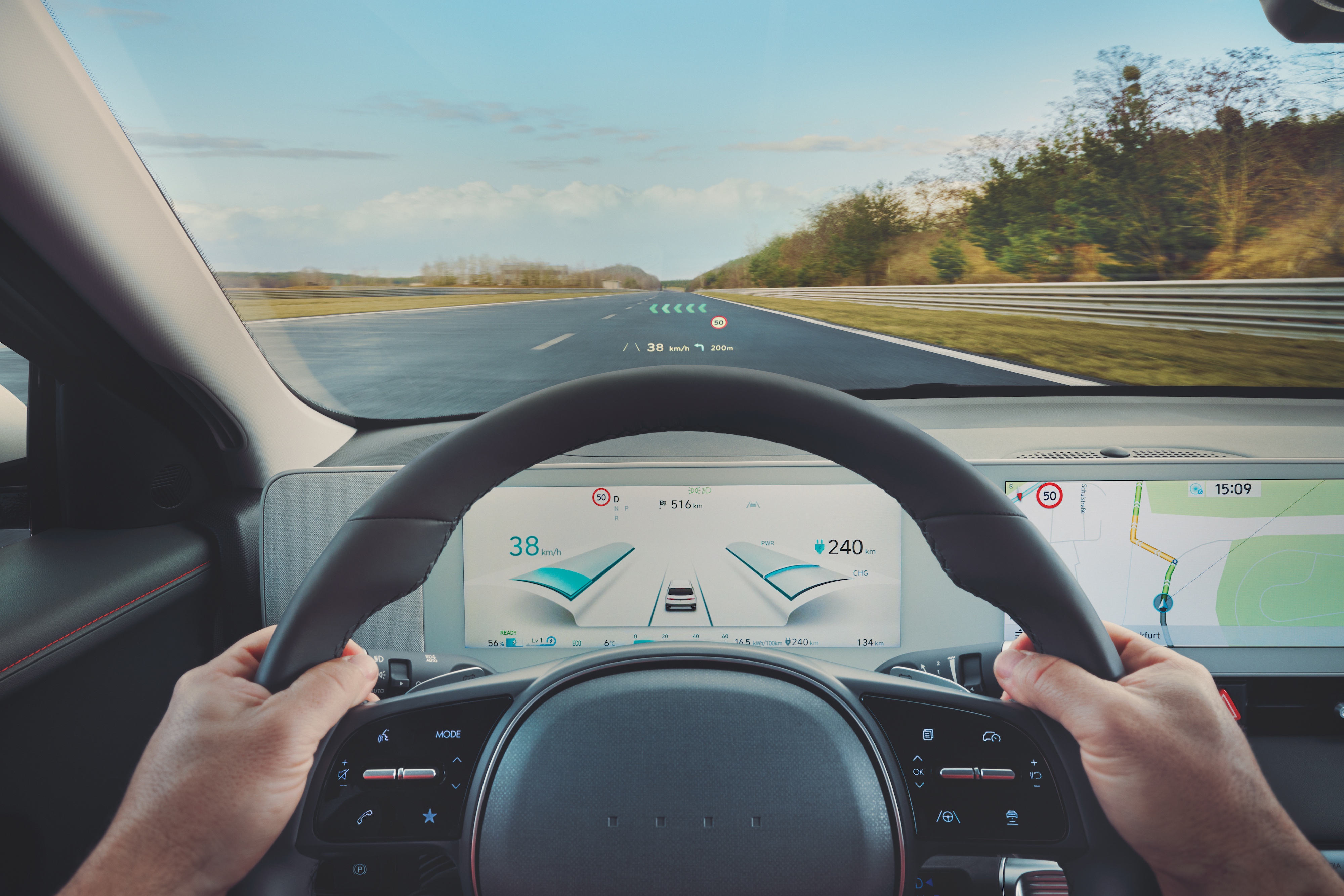 Hyundai Ioniq 5 -head-up display