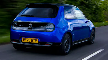 Honda e driving
