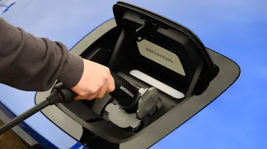 Honda e charging port