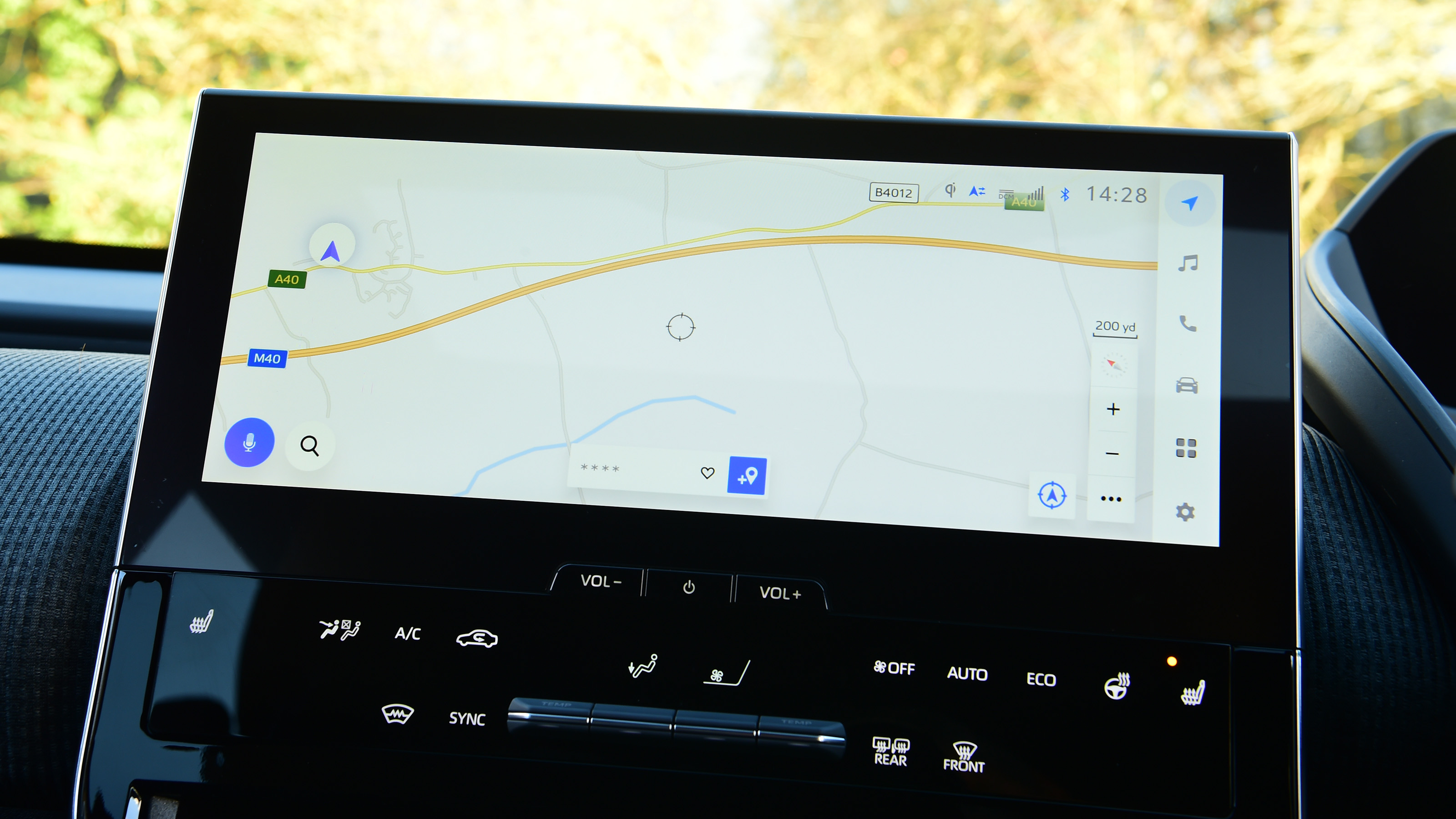 Subaru Solterra touchscreen