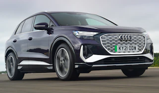 Audi Q4 50 e-tron quattro driving